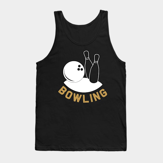 Bowling - Bowling Tank Top by APuzzleOfTShirts